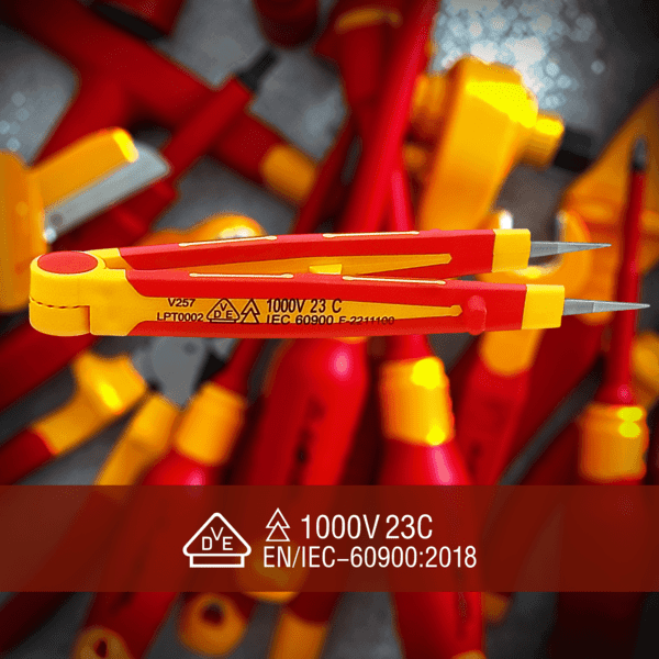 VDE Insulation 1000V Electrical Safety Precision Tweezers MACFIX