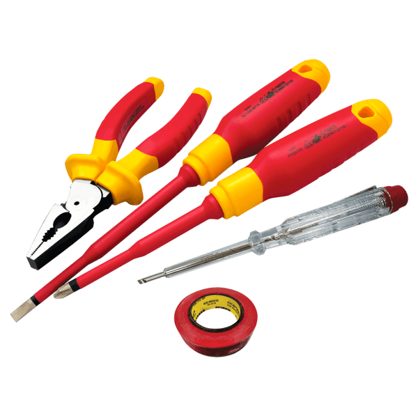 Macfix Tool Group_Insulated VDE 5-PC Electrician's Combined Tool Set A