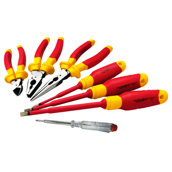 Macfix Tool Group_Insulated VDE Macfix Insulation VDE 7-PC Electrician's Combined Tool Set B